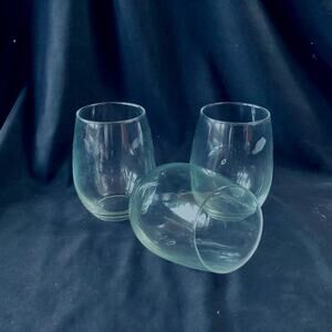 Set of 3 Stemless Wine Glasses